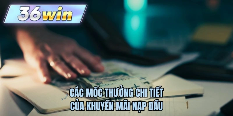 Các mốc thưởng chi tiết của khuyến mãi nạp đầu